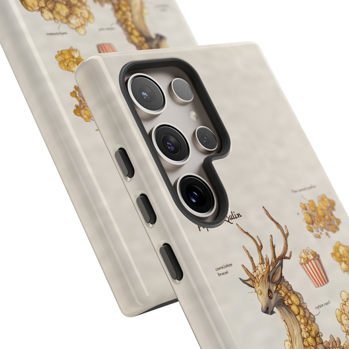 MOUMONS002 Popcorn Quill Phone Case — Cute Popcorn Creature Protective Cover