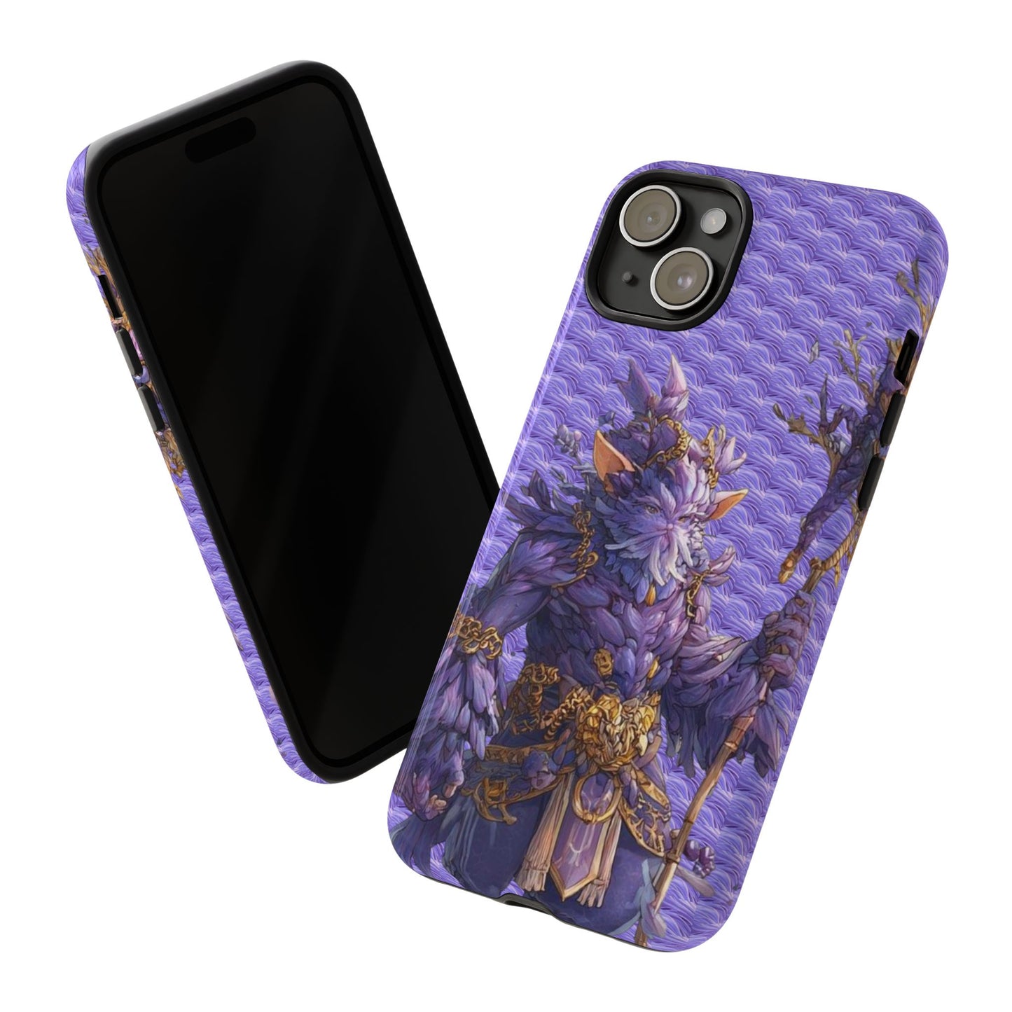 MOUMONS004 Purple Fantasy Warrior Phone Case – "Smoothie Waguizi" Art Protective Cover