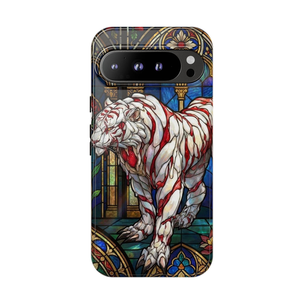 MOUMONS0011 special Stained Glass Phone Case — Protective Tough Case with Gothic Cathedral Design