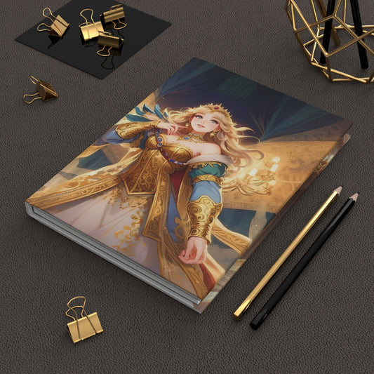 Athena God Anime Hardcover Journal — Mythology-Inspired Matte Notebook