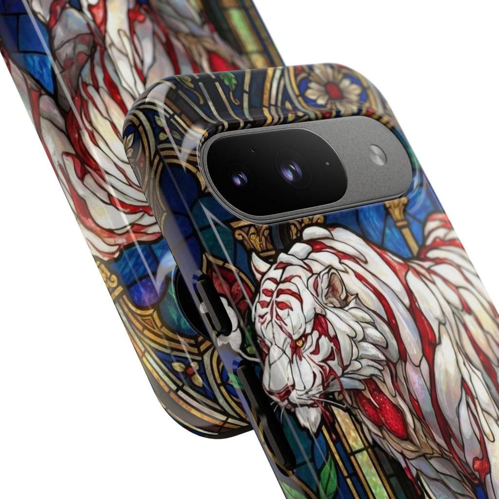 MOUMONS0011 special Stained Glass Phone Case — Protective Tough Case with Gothic Cathedral Design