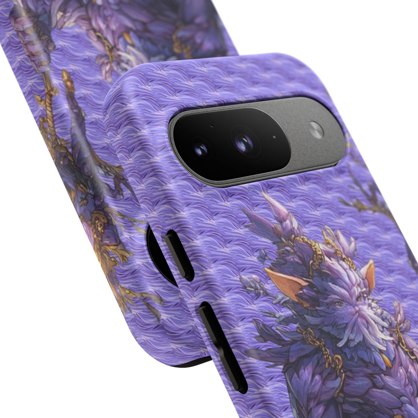 MOUMONS004 Purple Fantasy Warrior Phone Case – "Smoothie Waguizi" Art Protective Cover