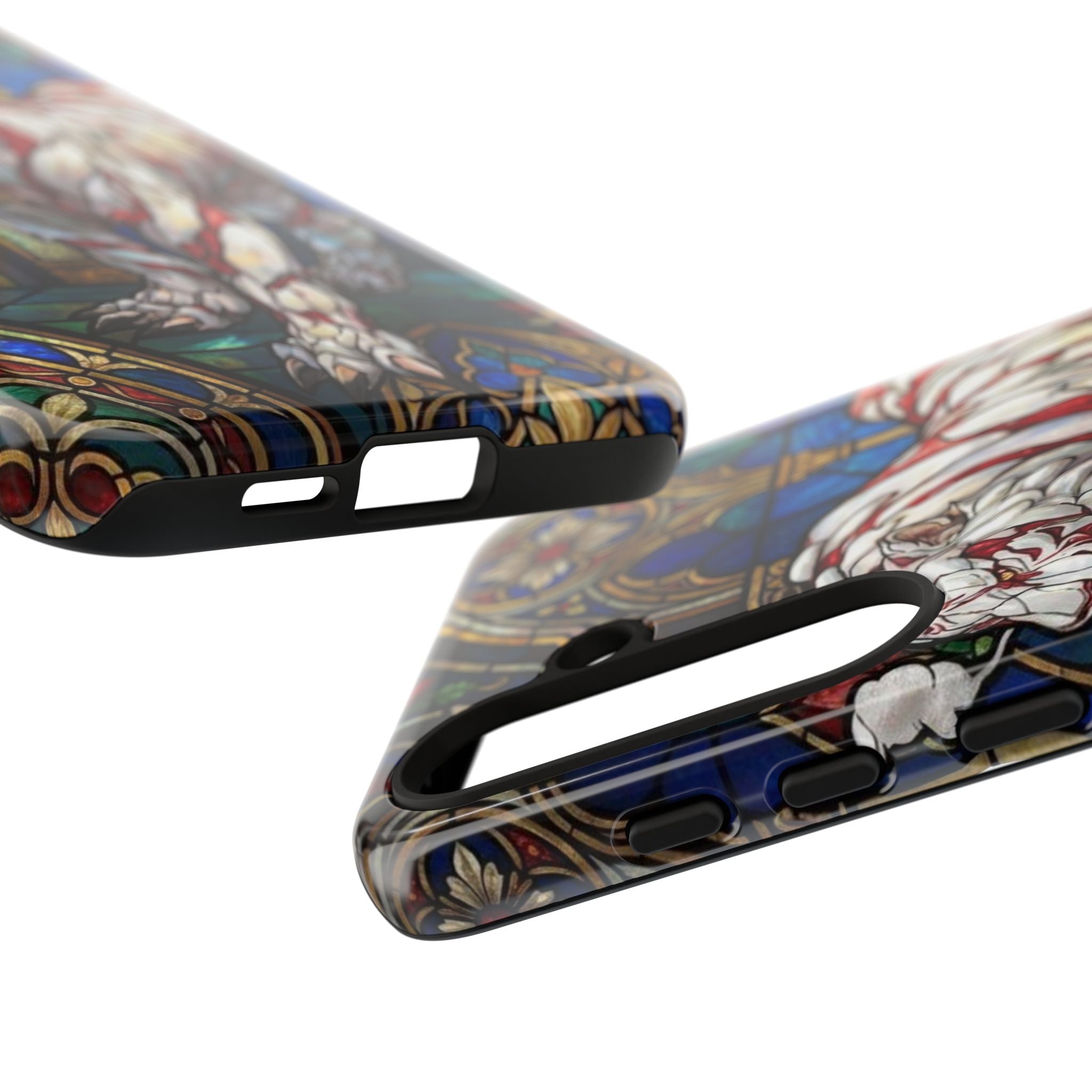 MOUMONS0011 special Stained Glass Phone Case — Protective Tough Case with Gothic Cathedral Design