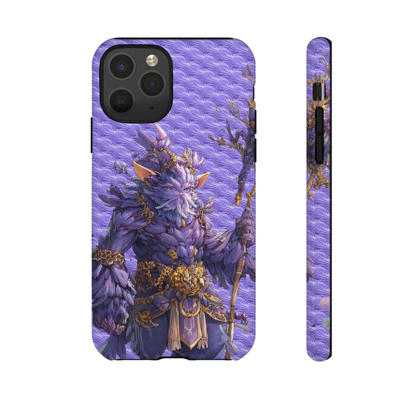 MOUMONS004 Purple Fantasy Warrior Phone Case – "Smoothie Waguizi" Art Protective Cover