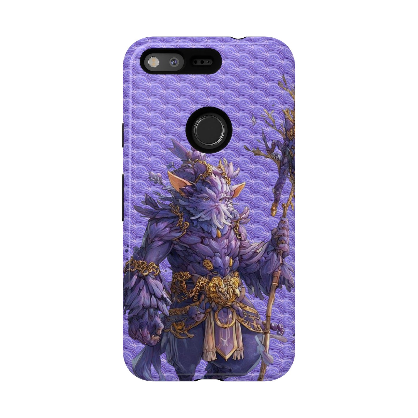 MOUMONS004 Purple Fantasy Warrior Phone Case – "Smoothie Waguizi" Art Protective Cover