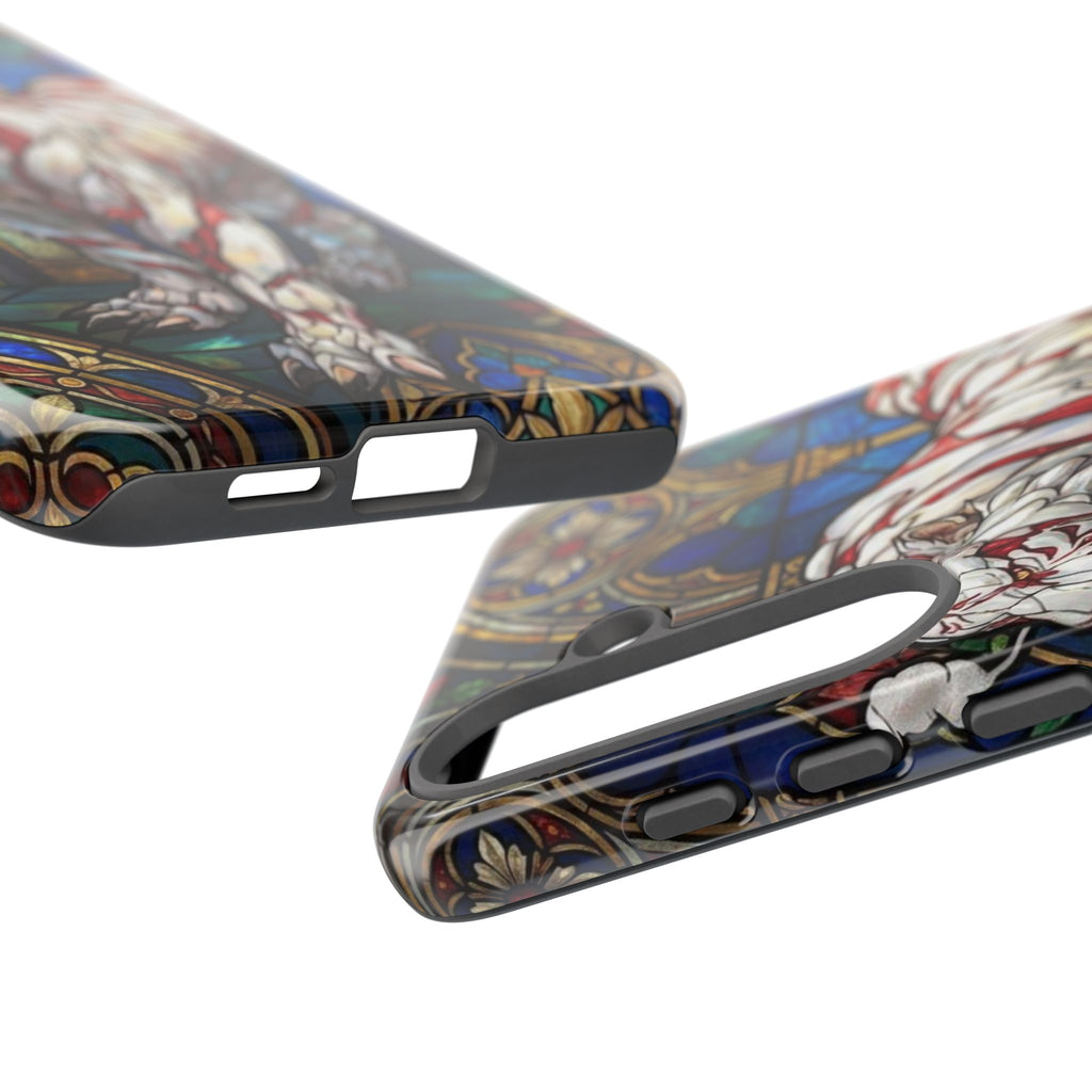MOUMONS0011 special Stained Glass Phone Case — Protective Tough Case with Gothic Cathedral Design