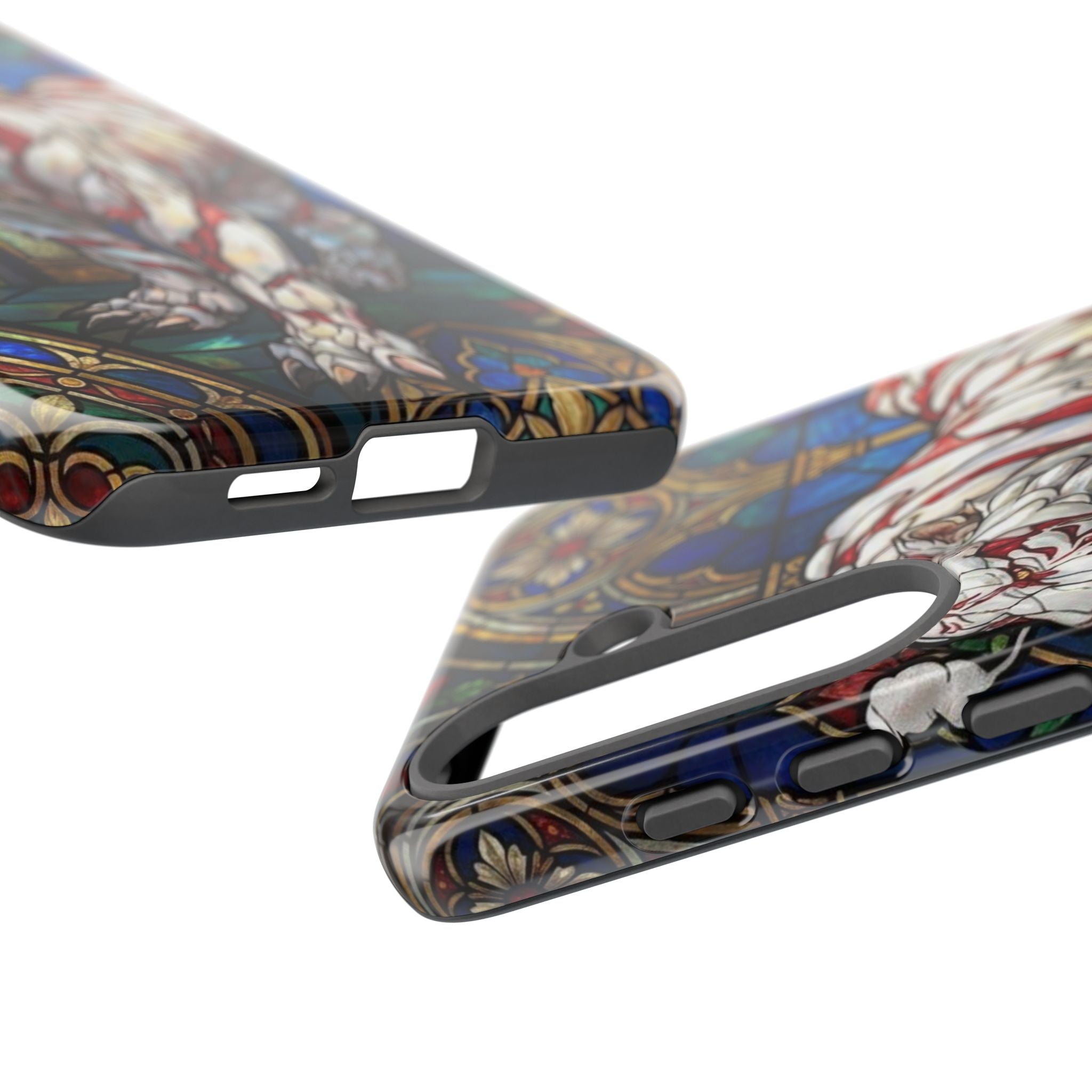 MOUMONS0011 special Stained Glass Phone Case — Protective Tough Case with Gothic Cathedral Design