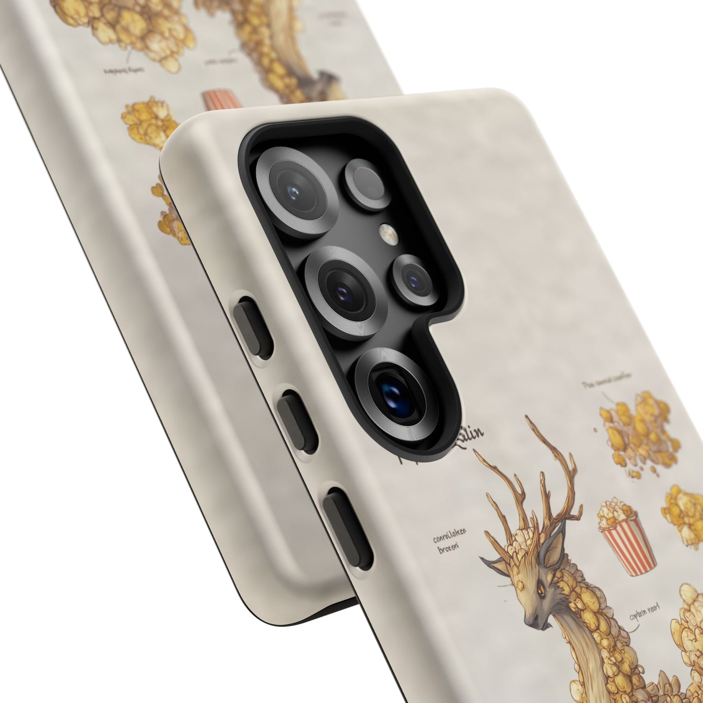 MOUMONS002 Popcorn Quill Phone Case — Cute Popcorn Creature Protective Cover