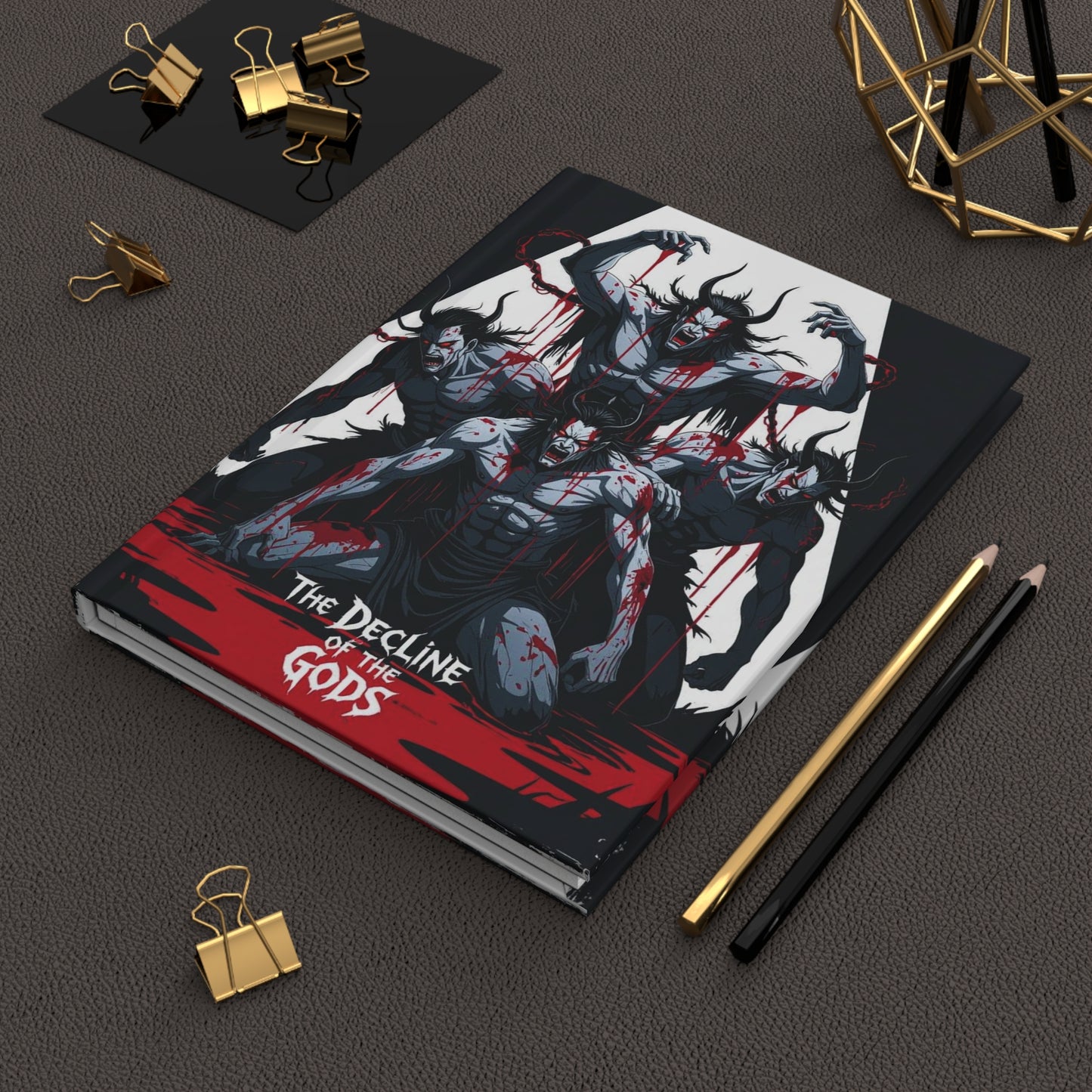 Hardcover Journal — The Decline of the Demons: Dark Horror Art Notebook