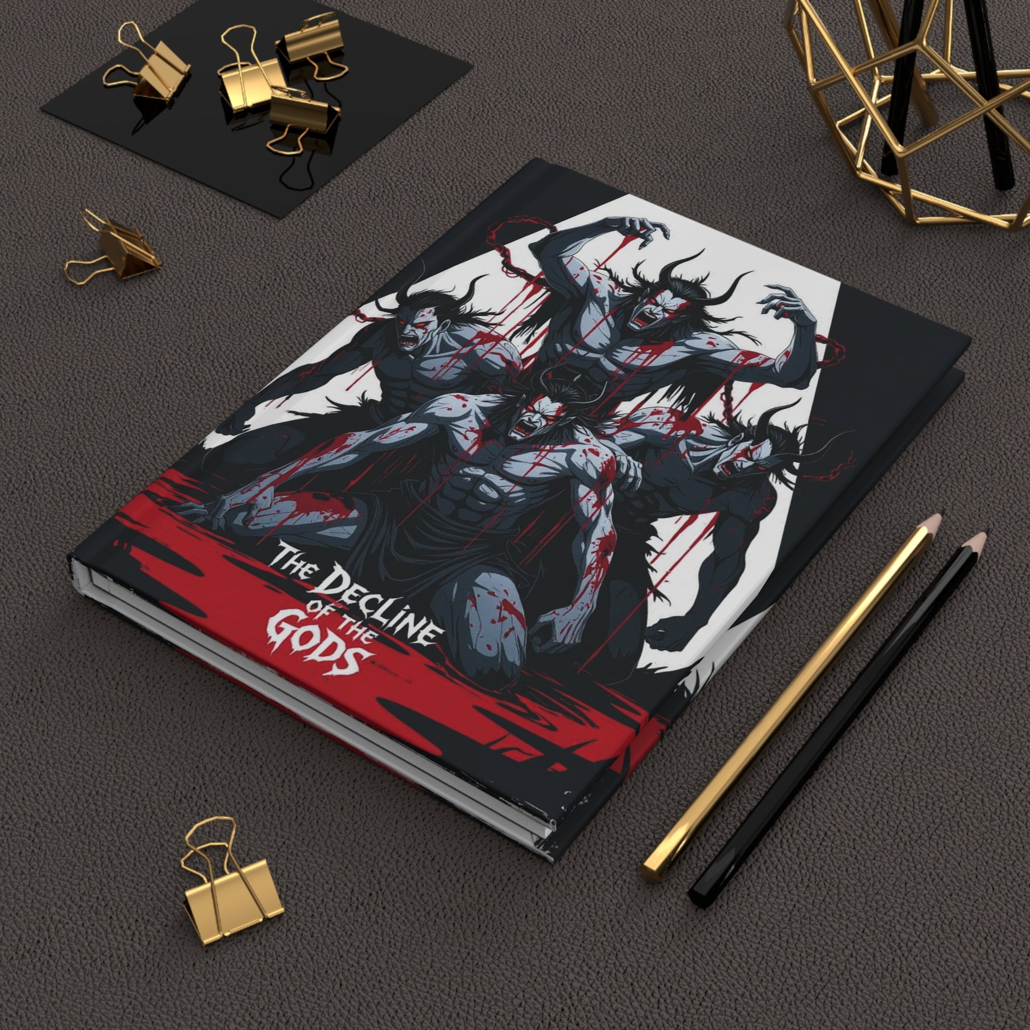 Hardcover Journal — The Decline of the Demons: Dark Horror Art Notebook