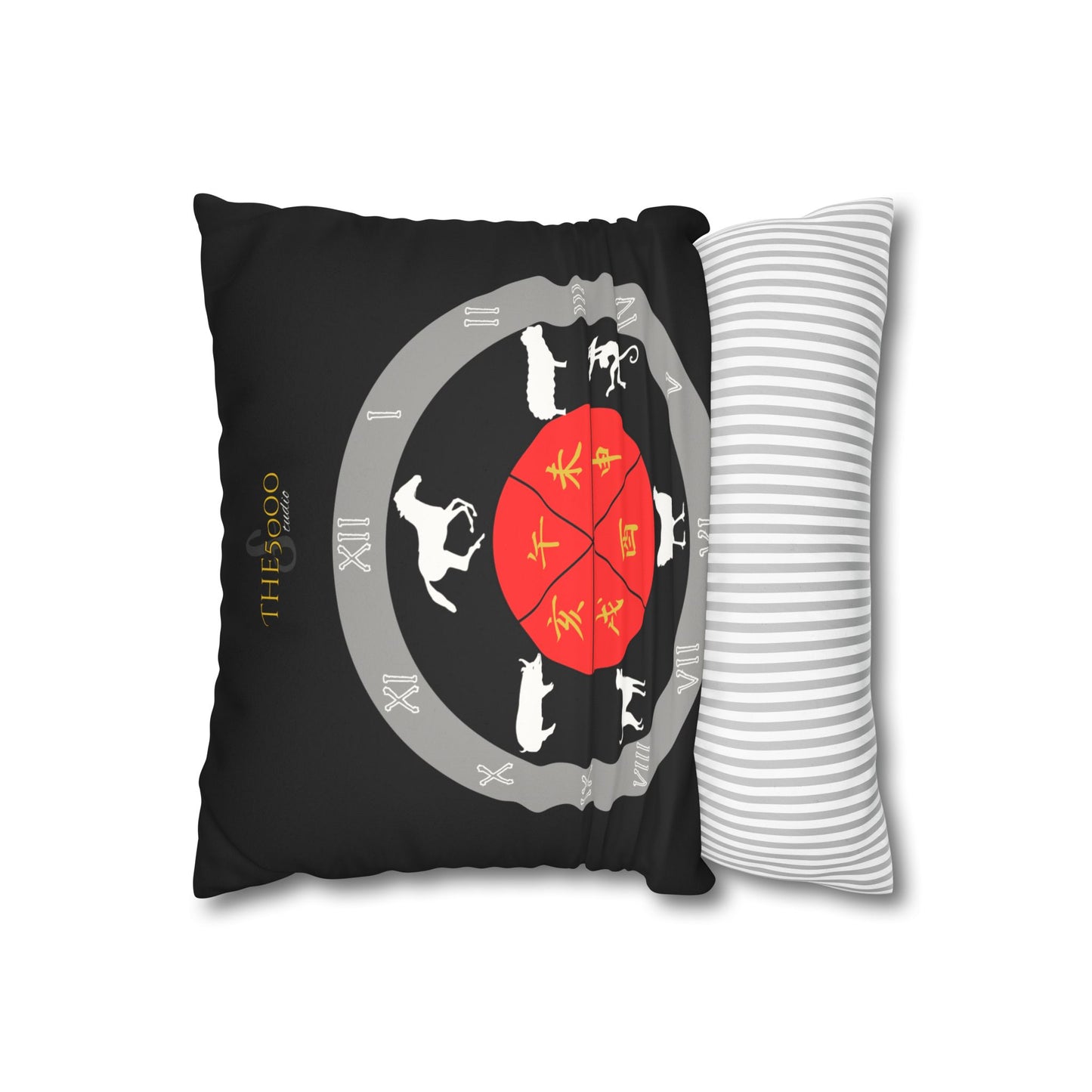 Faux Suede Zodiac Pillowcase, Chinese Zodiac Home Decor, Astrology Throw Pillow, Gift for Astrologers, Horoscope Cushion Cover