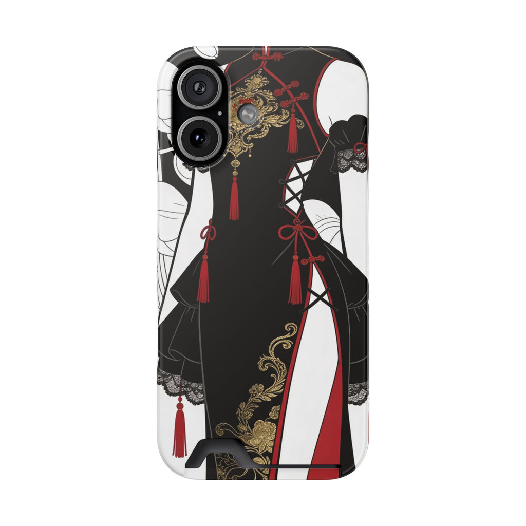 A002 Chinese Traditional Fashion Phone Case with Card Holder