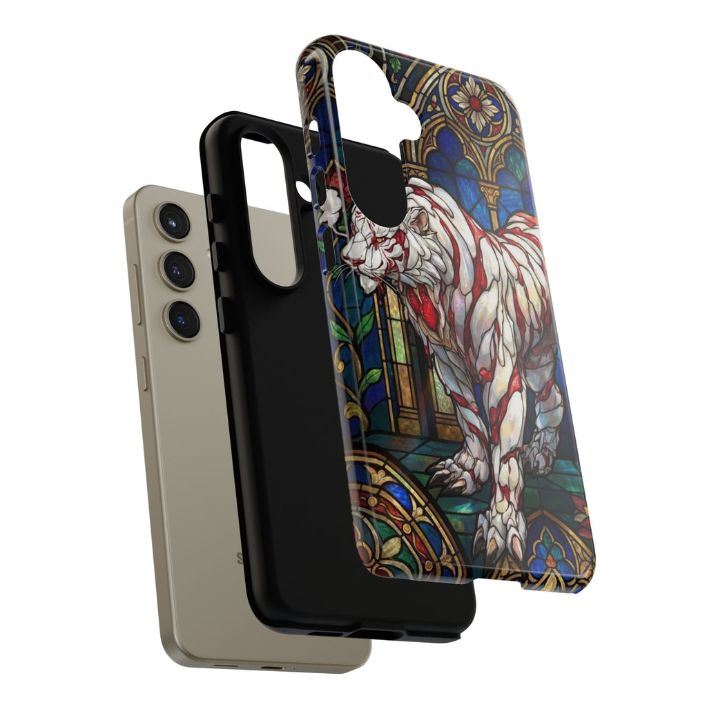 MOUMONS0011 special Stained Glass Phone Case — Protective Tough Case with Gothic Cathedral Design