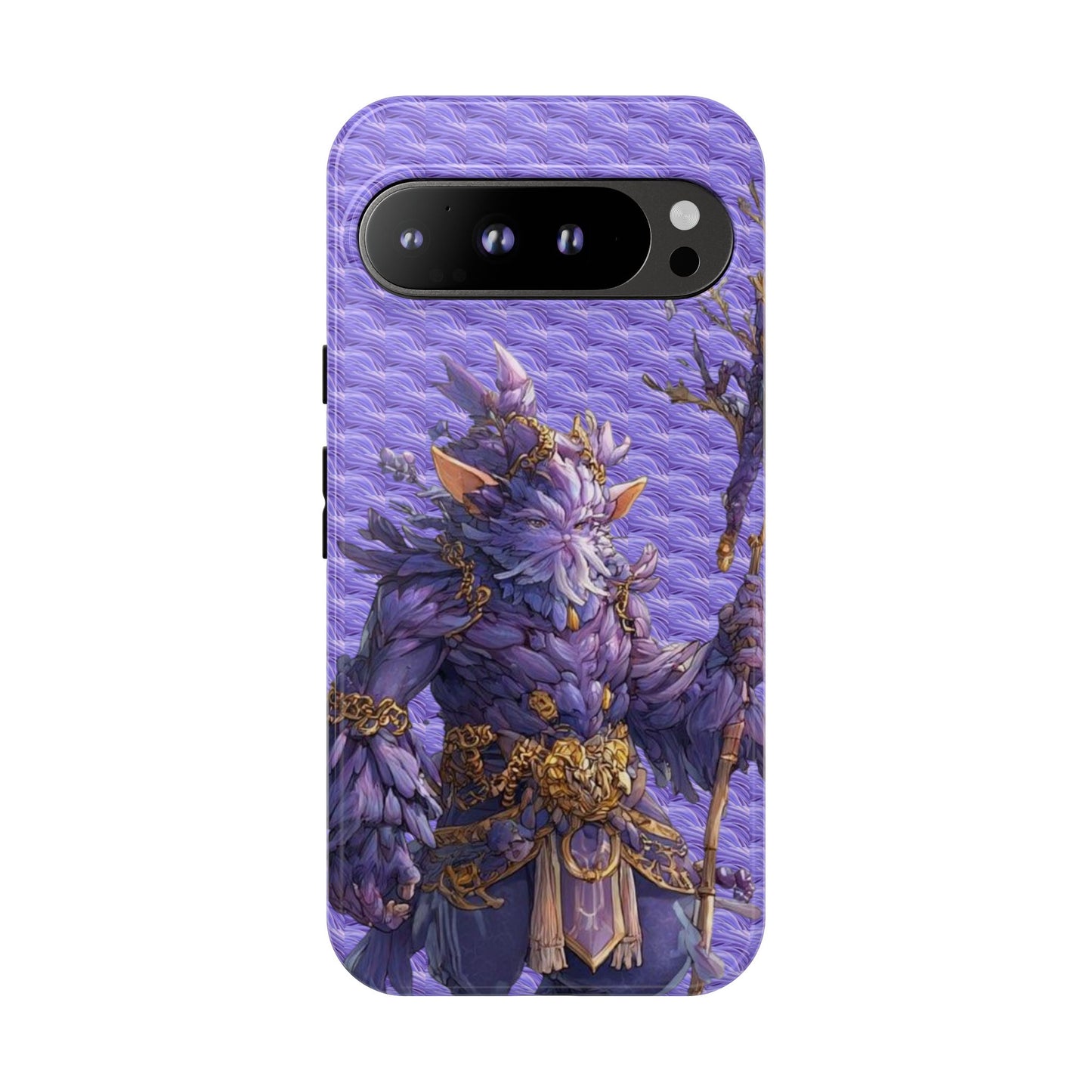 MOUMONS004 Purple Fantasy Warrior Phone Case – "Smoothie Waguizi" Art Protective Cover