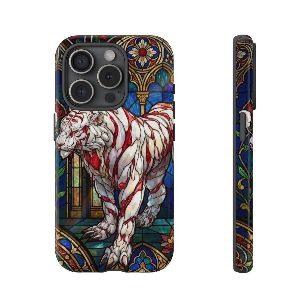 MOUMONS0011 special Stained Glass Phone Case — Protective Tough Case with Gothic Cathedral Design