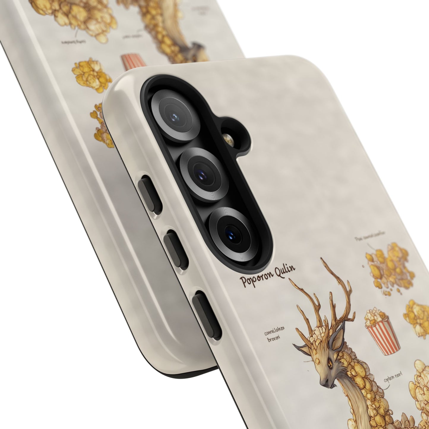 MOUMONS002 Popcorn Quill Phone Case — Cute Popcorn Creature Protective Cover