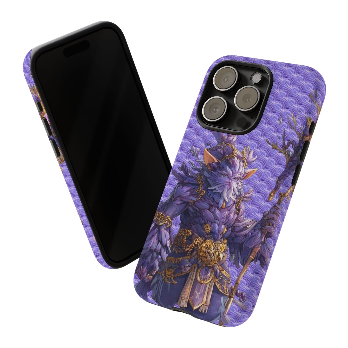 MOUMONS004 Purple Fantasy Warrior Phone Case – "Smoothie Waguizi" Art Protective Cover