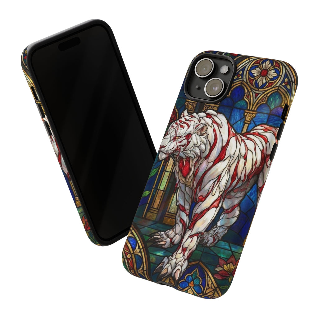 MOUMONS0011 special Stained Glass Phone Case — Protective Tough Case with Gothic Cathedral Design