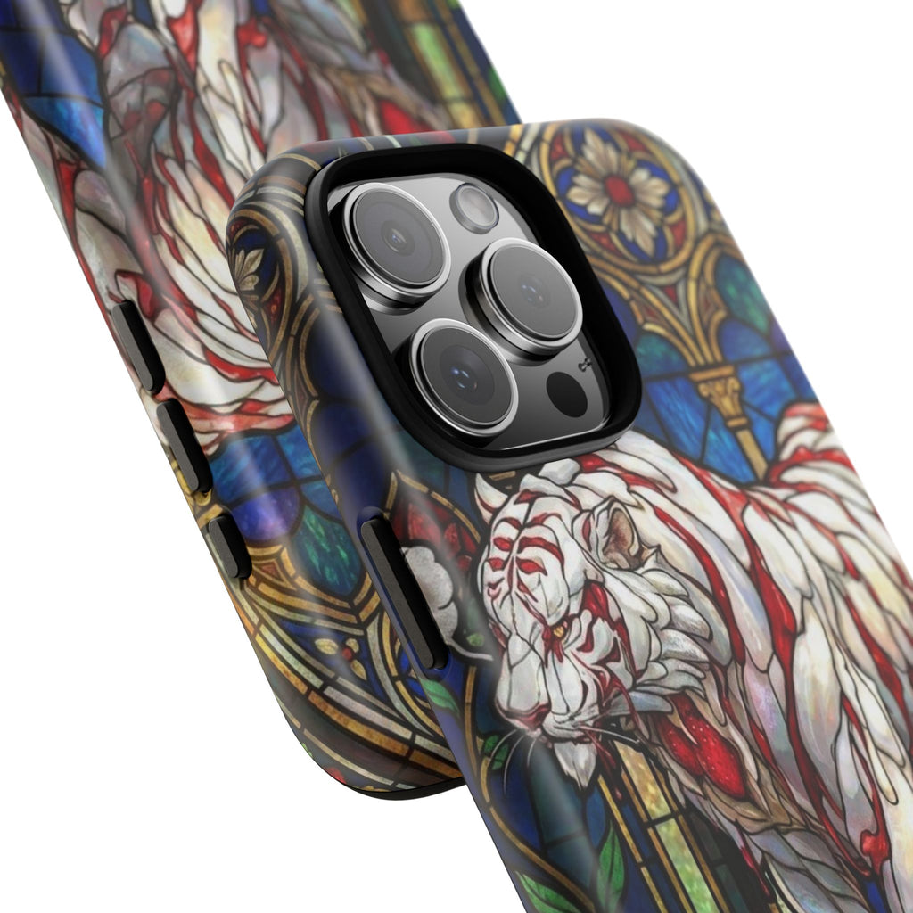 MOUMONS0011 special Stained Glass Phone Case — Protective Tough Case with Gothic Cathedral Design