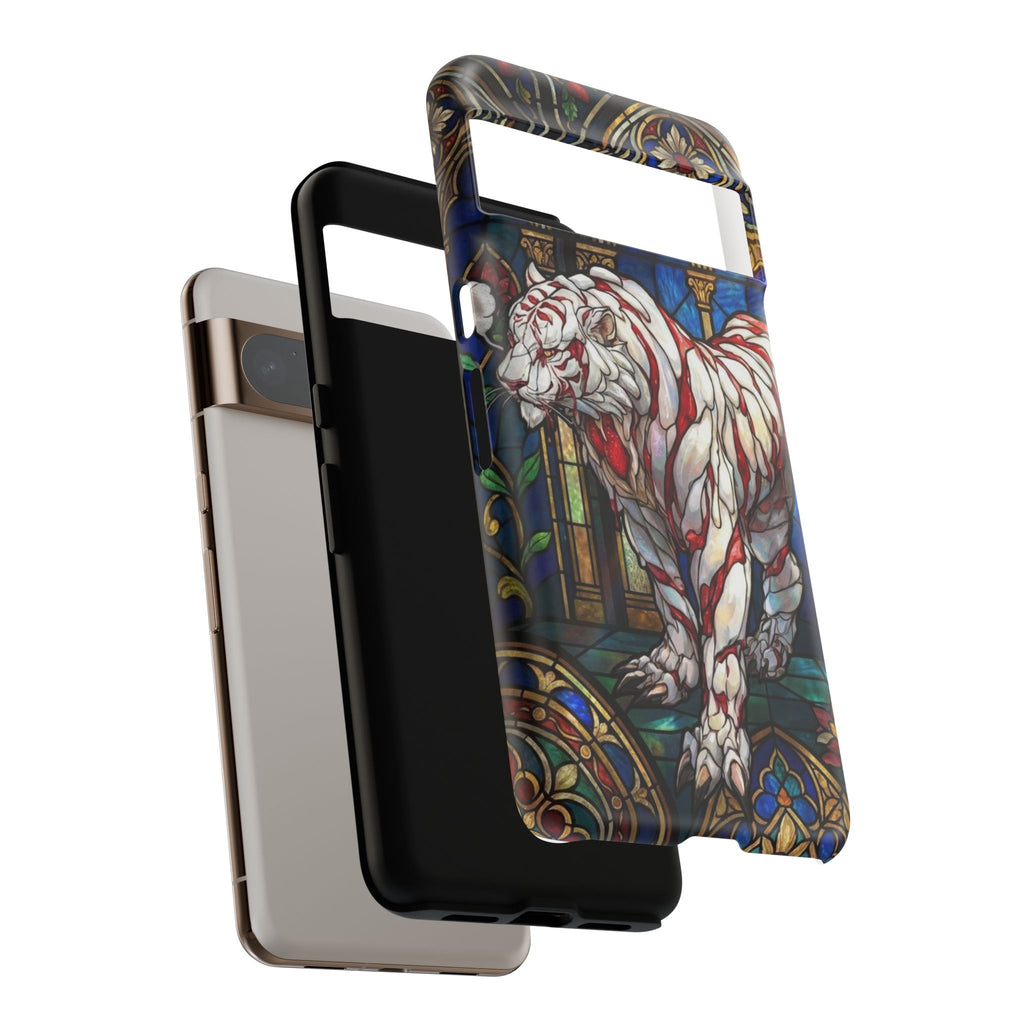 MOUMONS0011 special Stained Glass Phone Case — Protective Tough Case with Gothic Cathedral Design