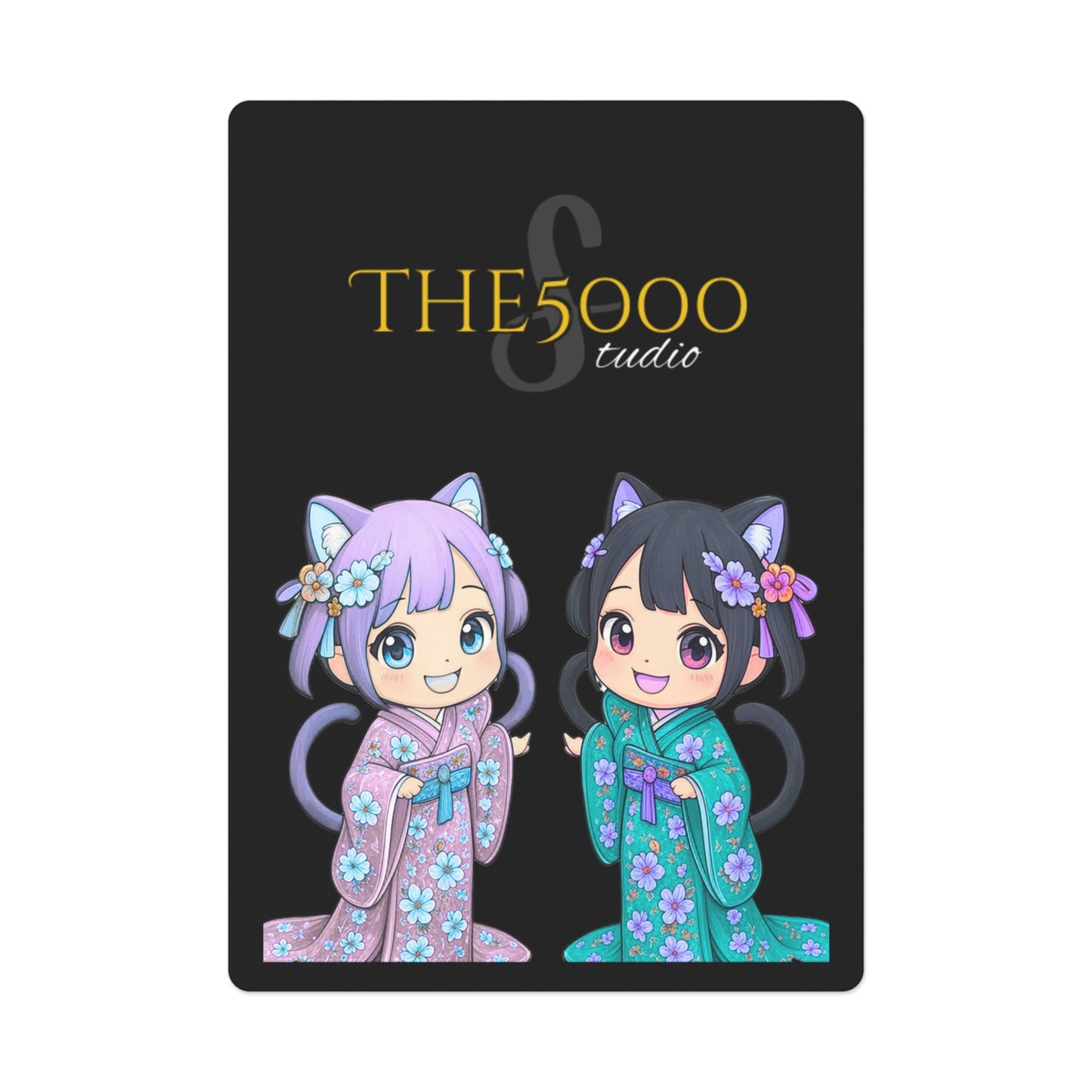 Kawaii and Dolly in Tang Poker Card Set with Ace of Spades - Fun & Unique Playing Cards for Game Night