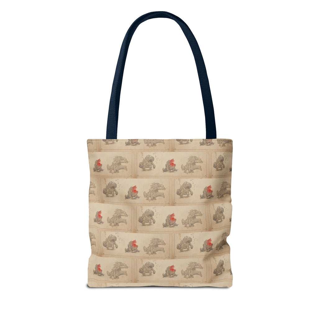 MOUMONS006 Tote Bag — Cute Retro Dog Shopper
