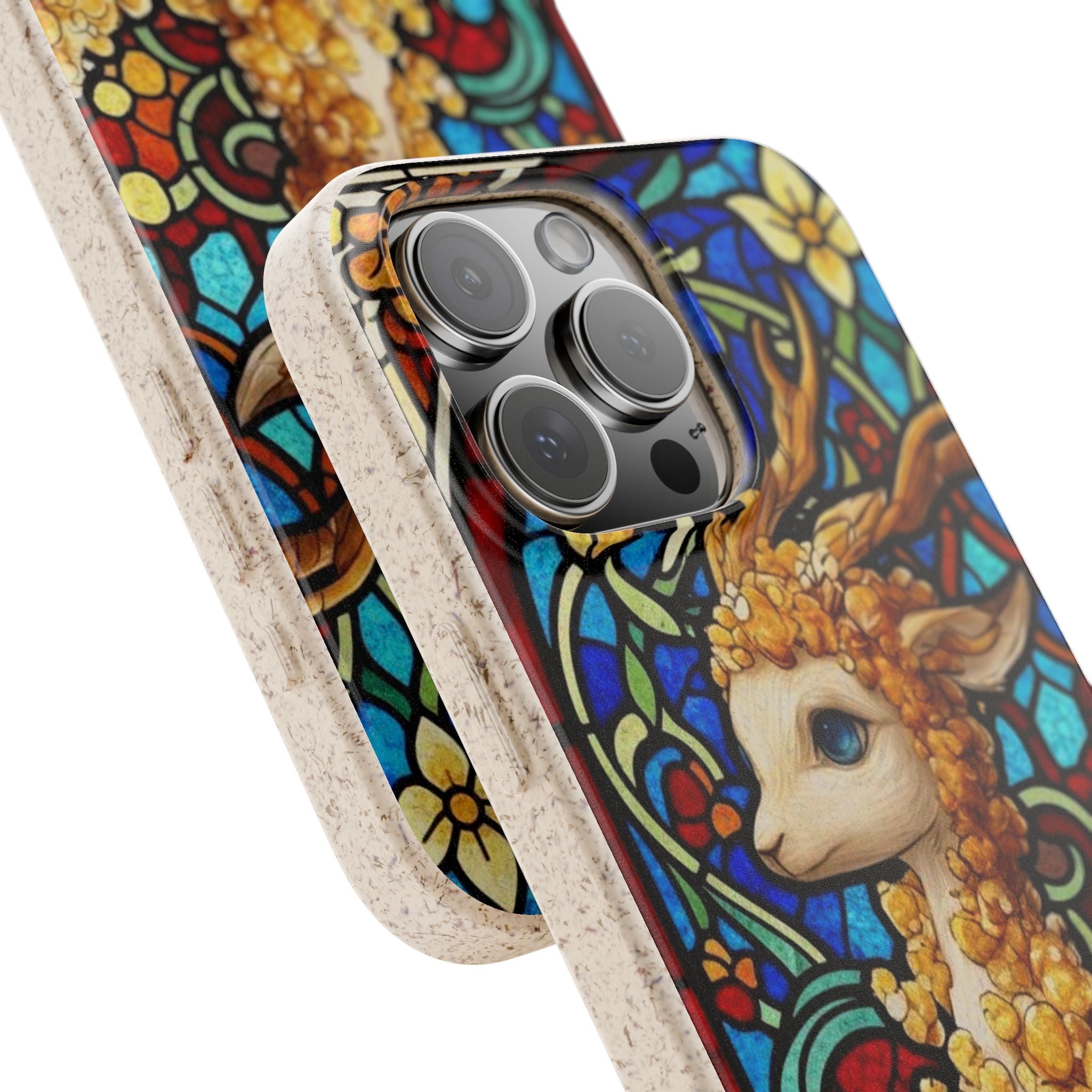 Special MOUMONS001 stained glass Biodegradable Phone Case