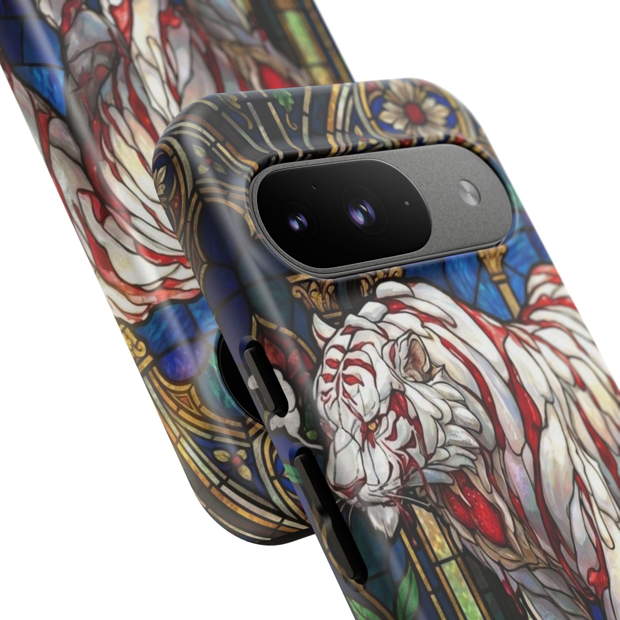 MOUMONS0011 special Stained Glass Phone Case — Protective Tough Case with Gothic Cathedral Design