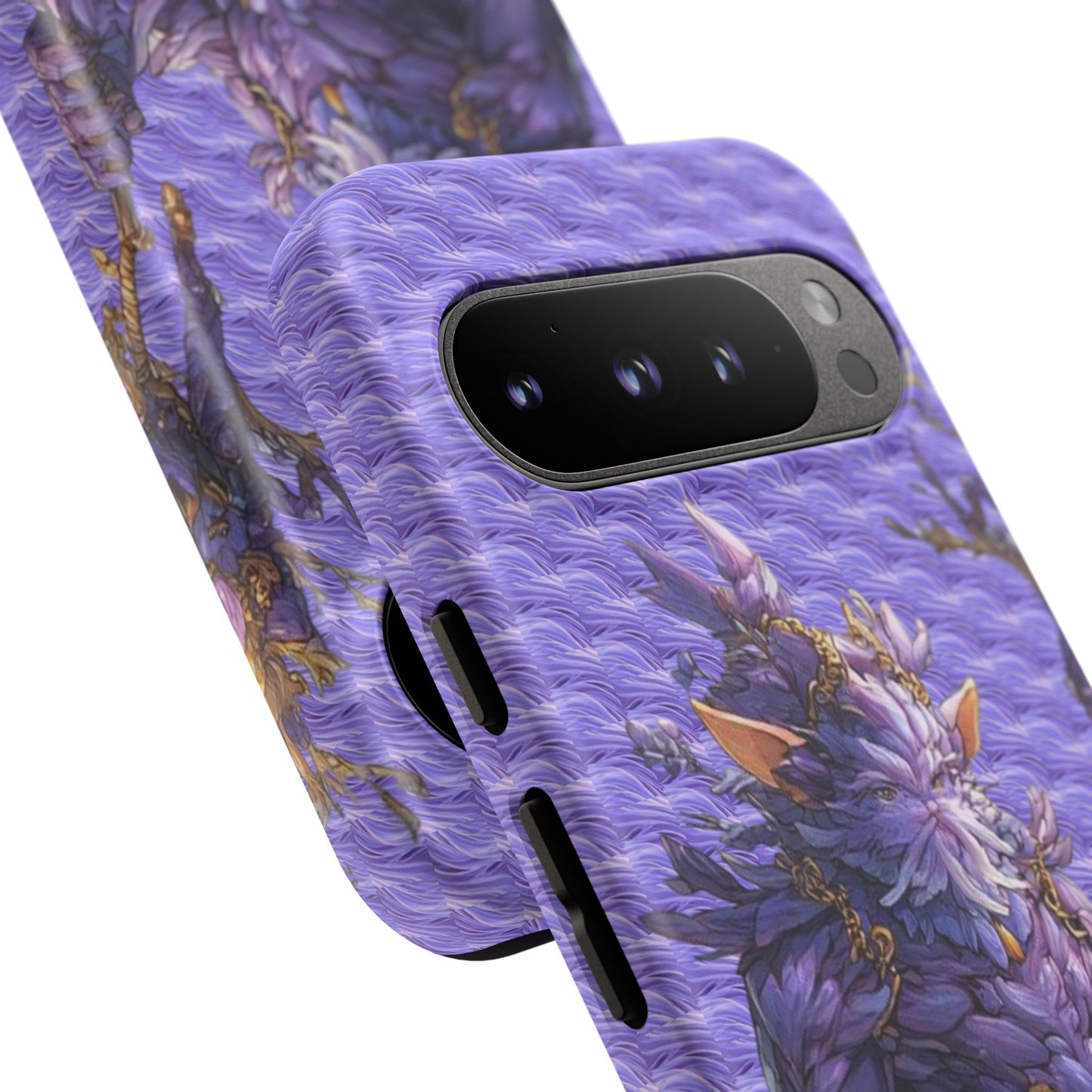 MOUMONS004 Purple Fantasy Warrior Phone Case – "Smoothie Waguizi" Art Protective Cover