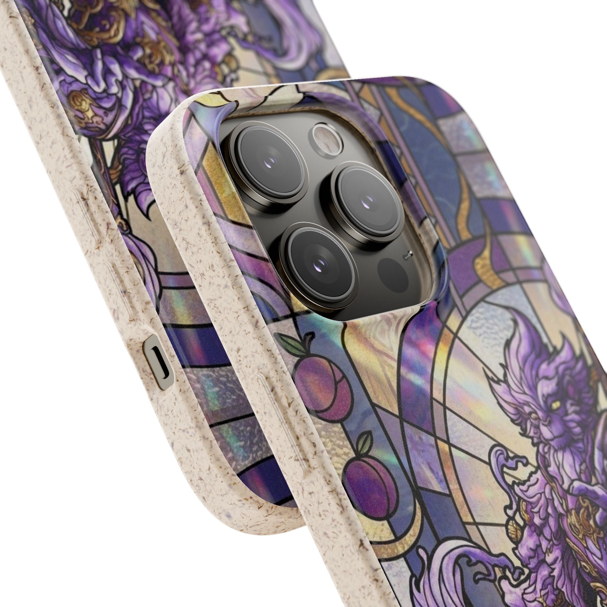 Special MOUMONS003 stained glass Biodegradable Phone Case