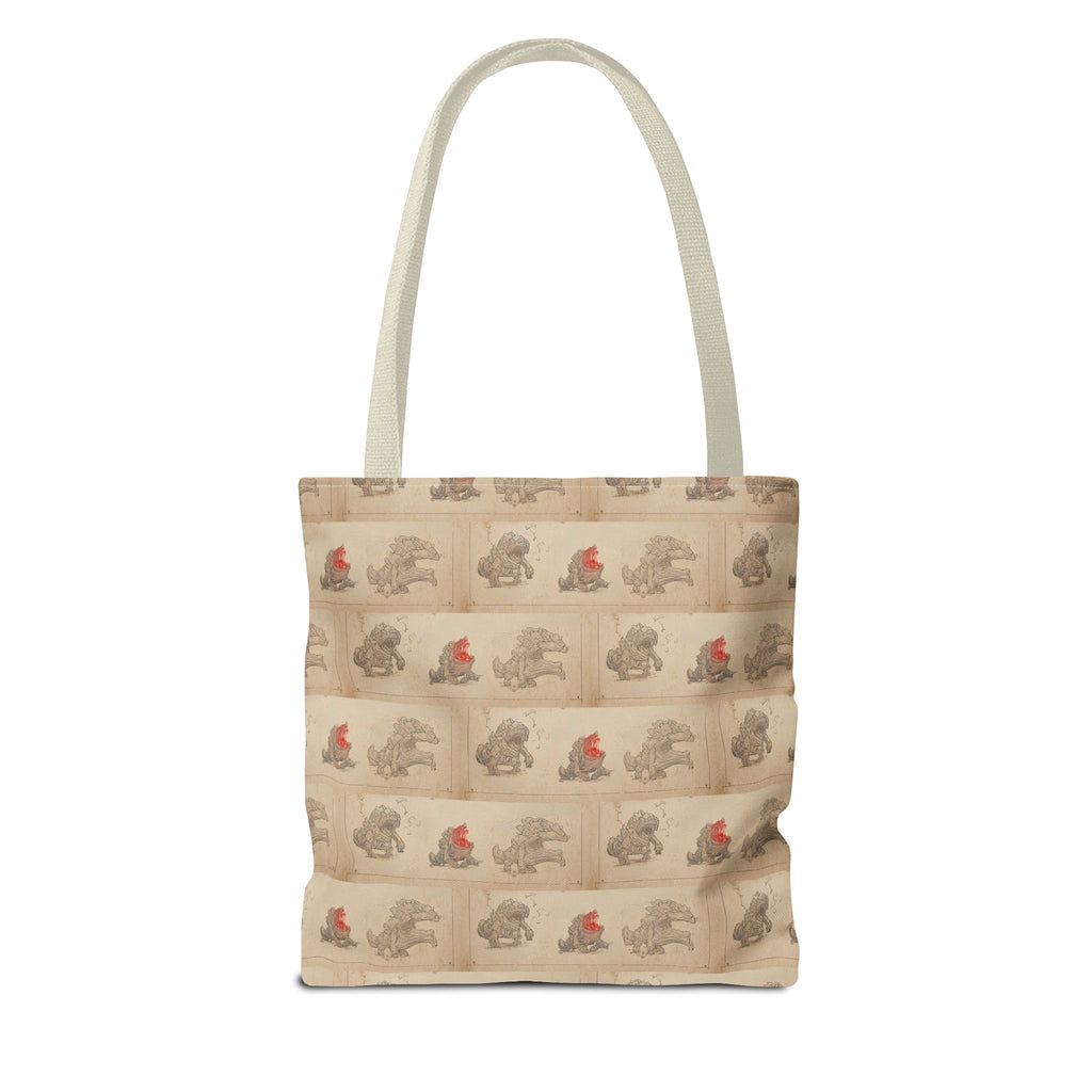 MOUMONS006 Tote Bag — Cute Retro Dog Shopper