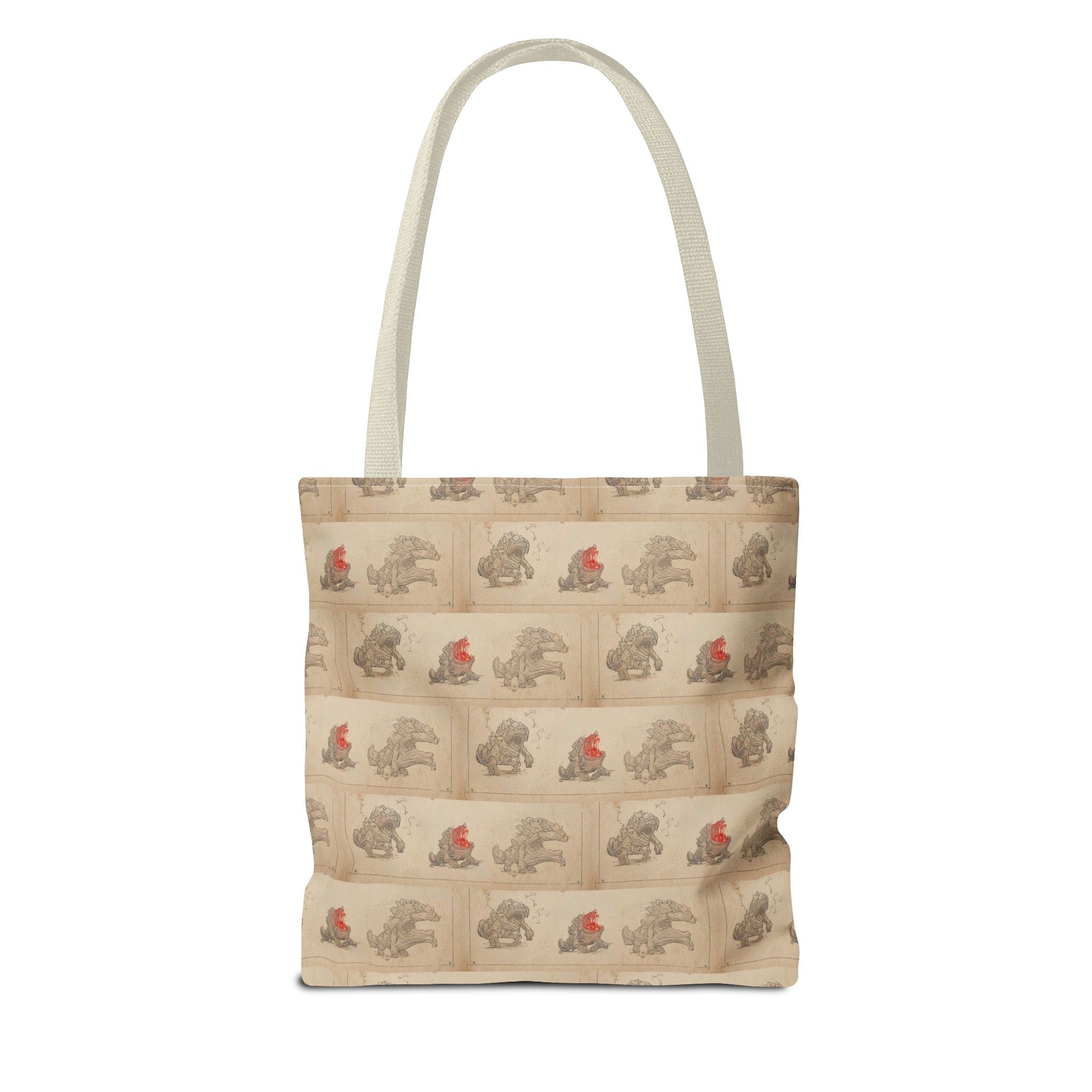 MOUMONS006 Tote Bag — Cute Retro Dog Shopper