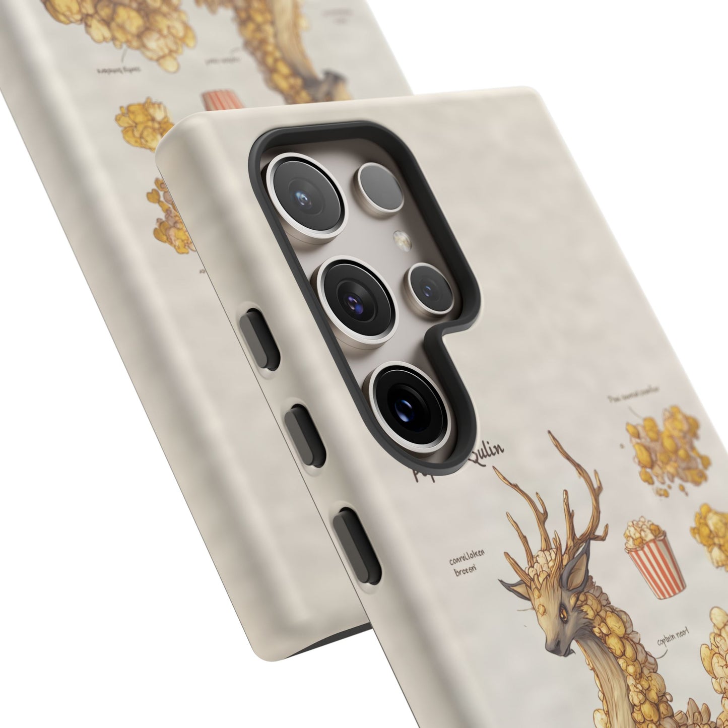 MOUMONS002 Popcorn Quill Phone Case — Cute Popcorn Creature Protective Cover