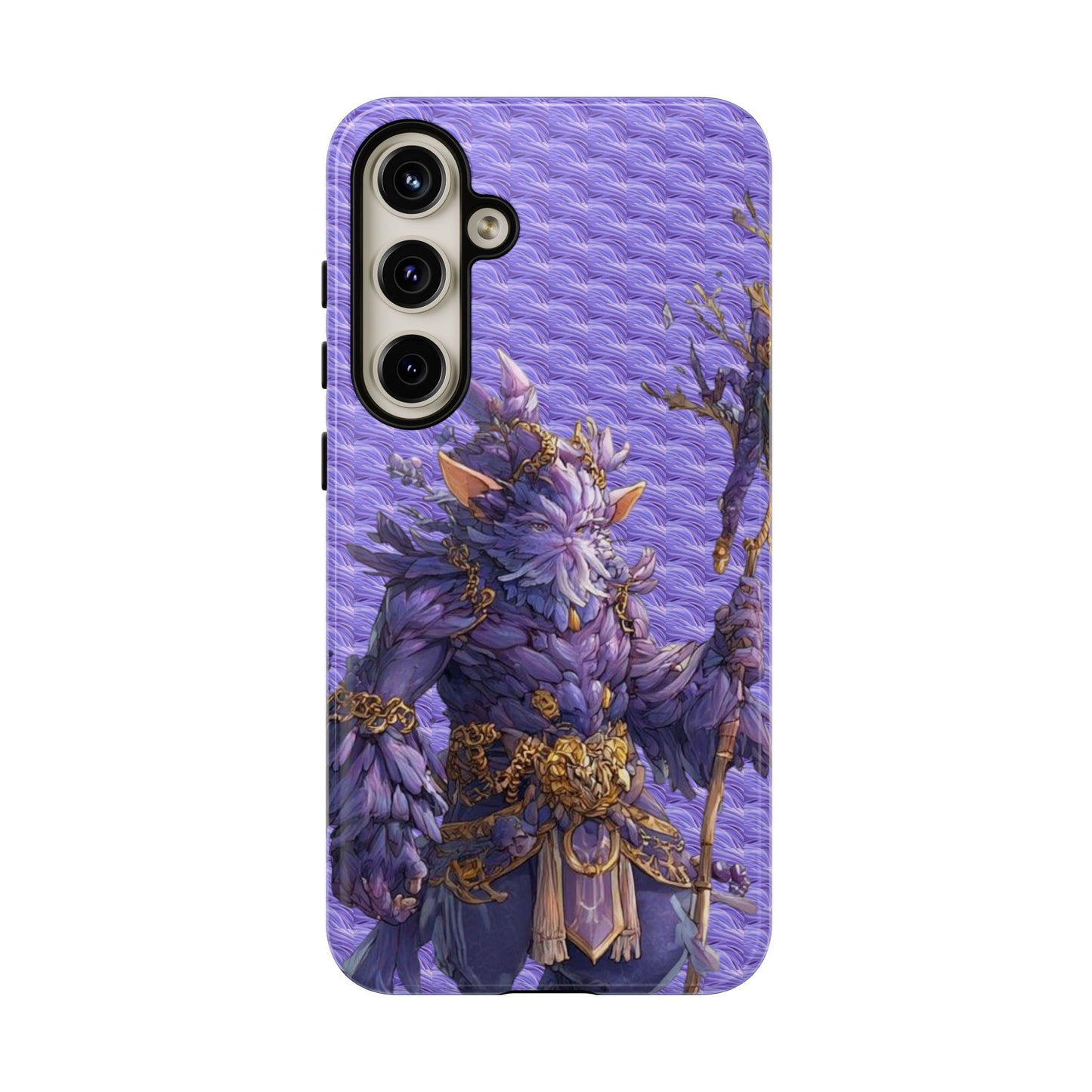 MOUMONS004 Purple Fantasy Warrior Phone Case – "Smoothie Waguizi" Art Protective Cover