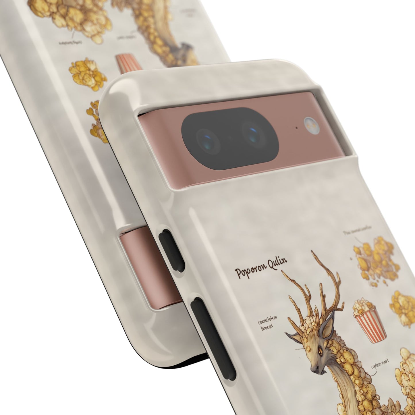 MOUMONS002 Popcorn Quill Phone Case — Cute Popcorn Creature Protective Cover