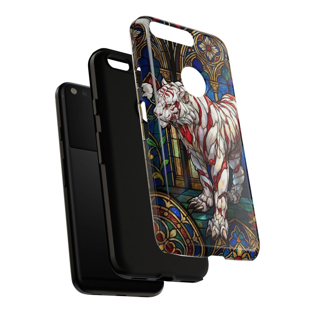 MOUMONS0011 special Stained Glass Phone Case — Protective Tough Case with Gothic Cathedral Design
