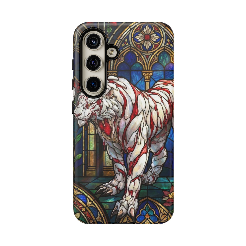 MOUMONS0011 special Stained Glass Phone Case — Protective Tough Case with Gothic Cathedral Design