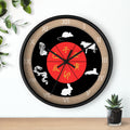 Chinese Zodiac Wall Clock, Astrological Decor, Unique Gift for Home, Animal Sign Timepiece, Lunar New Year Decoration