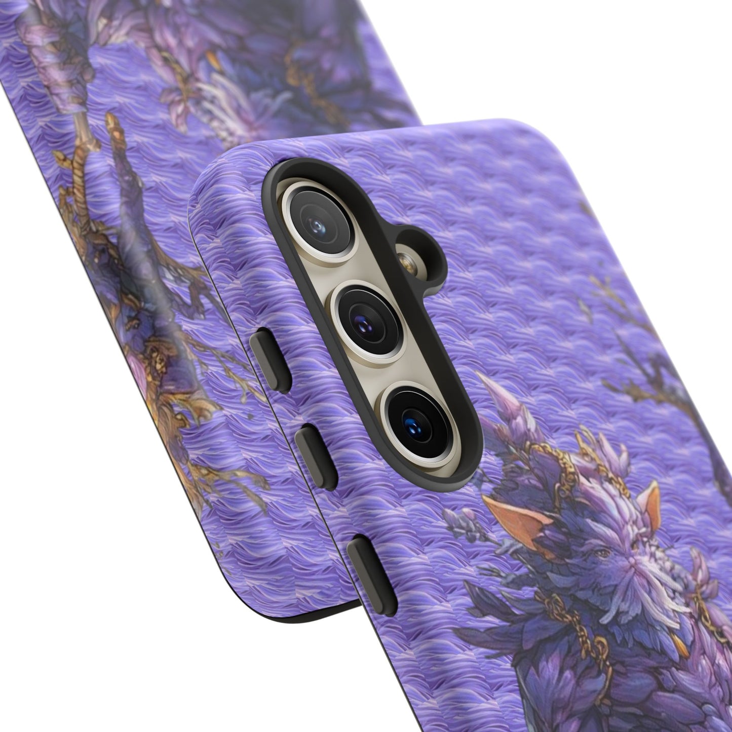 MOUMONS004 Purple Fantasy Warrior Phone Case – "Smoothie Waguizi" Art Protective Cover