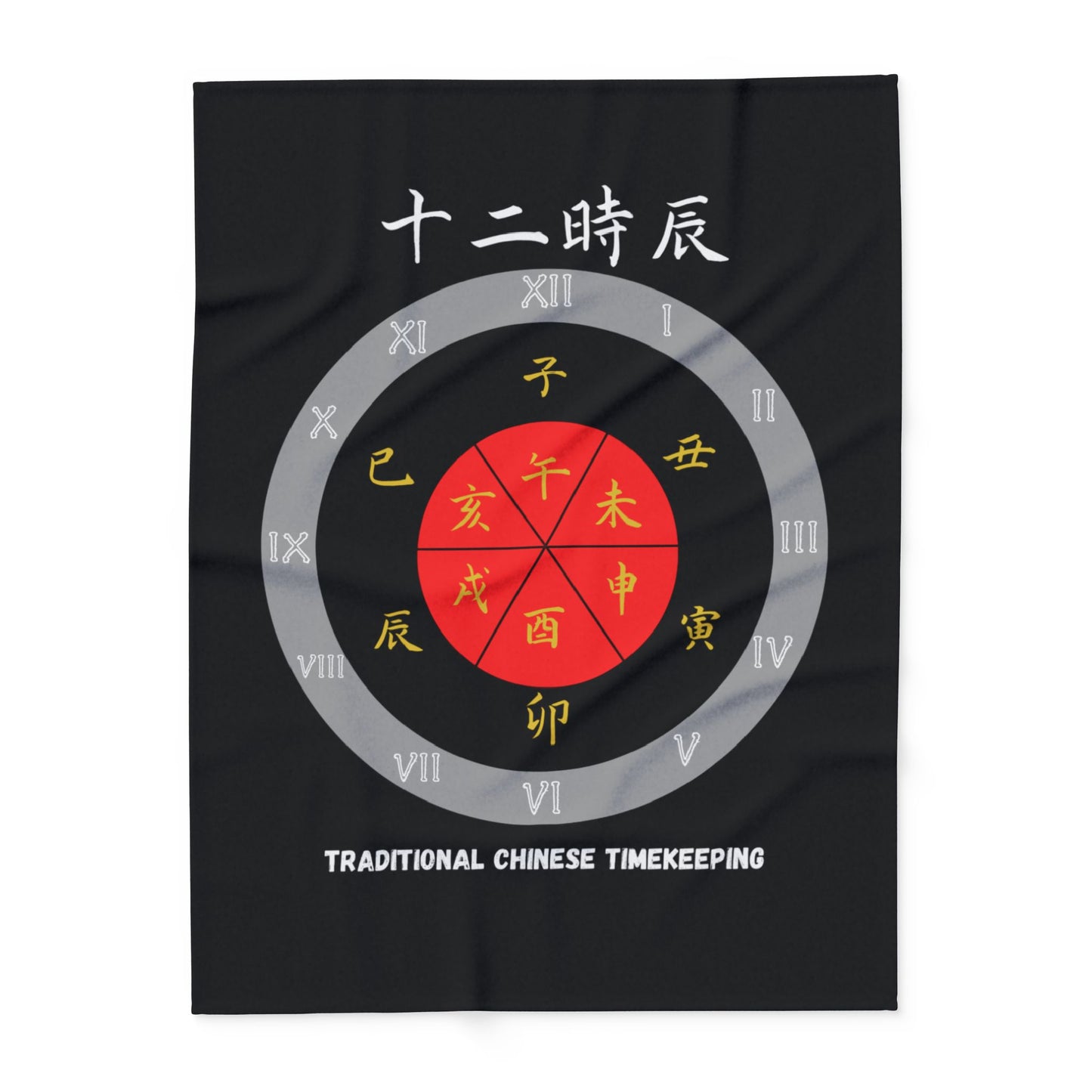 Fleece Blanket - Explore Chinese Culture - Arctic Design