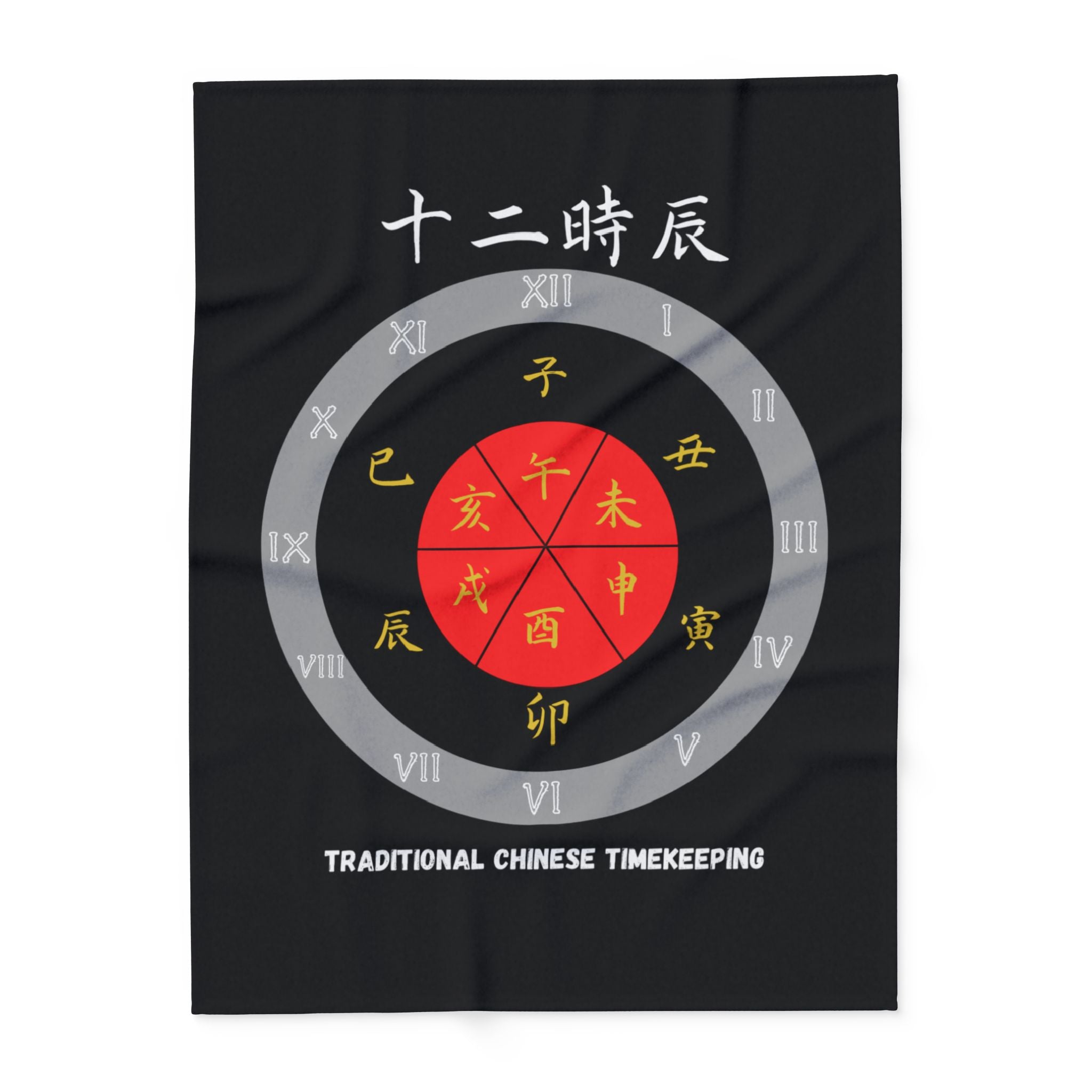 Fleece Blanket - Explore Chinese Culture - Arctic Design