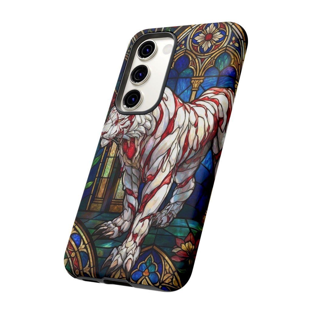 MOUMONS0011 special Stained Glass Phone Case — Protective Tough Case with Gothic Cathedral Design
