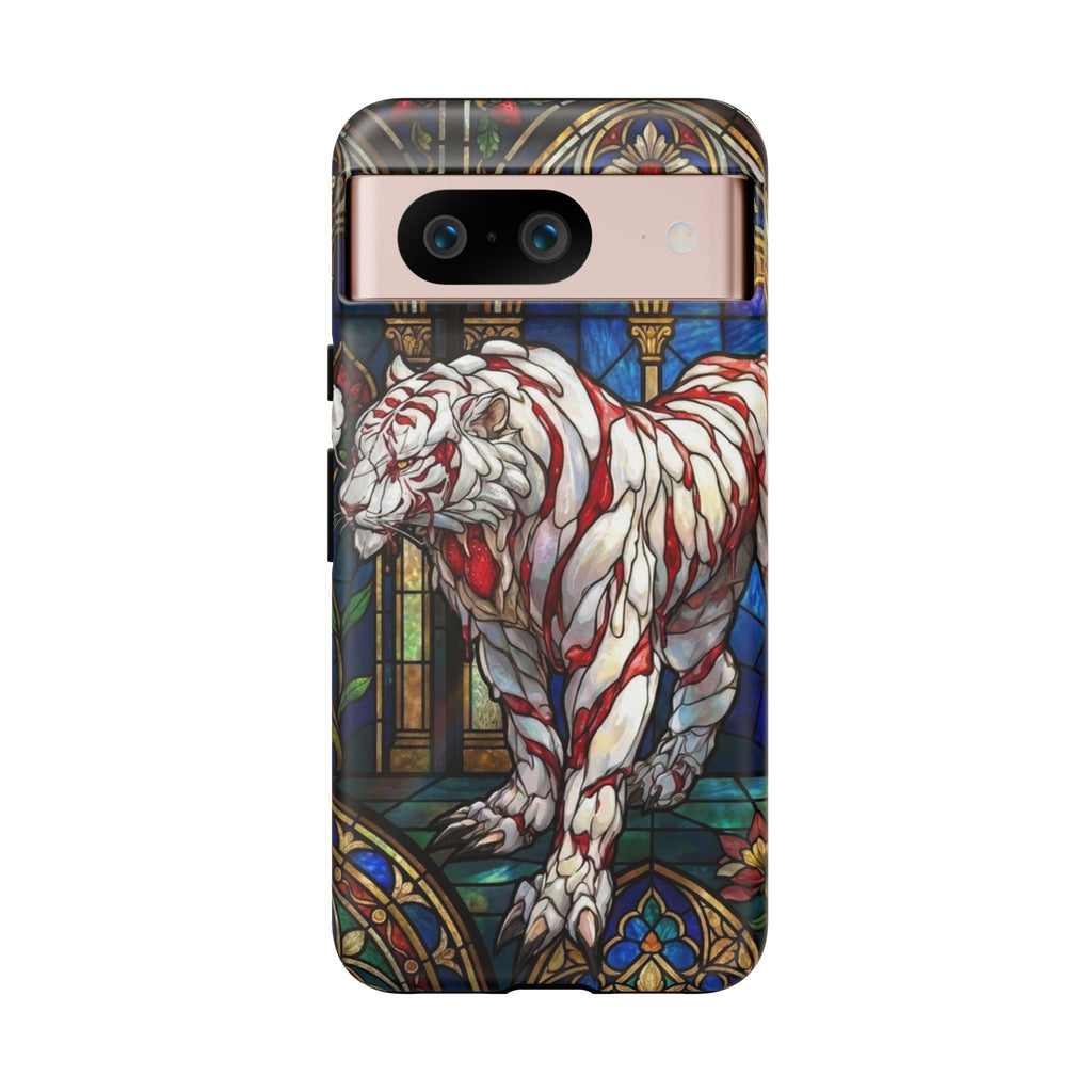 MOUMONS0011 special Stained Glass Phone Case — Protective Tough Case with Gothic Cathedral Design