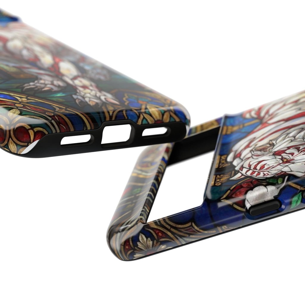 MOUMONS0011 special Stained Glass Phone Case — Protective Tough Case with Gothic Cathedral Design