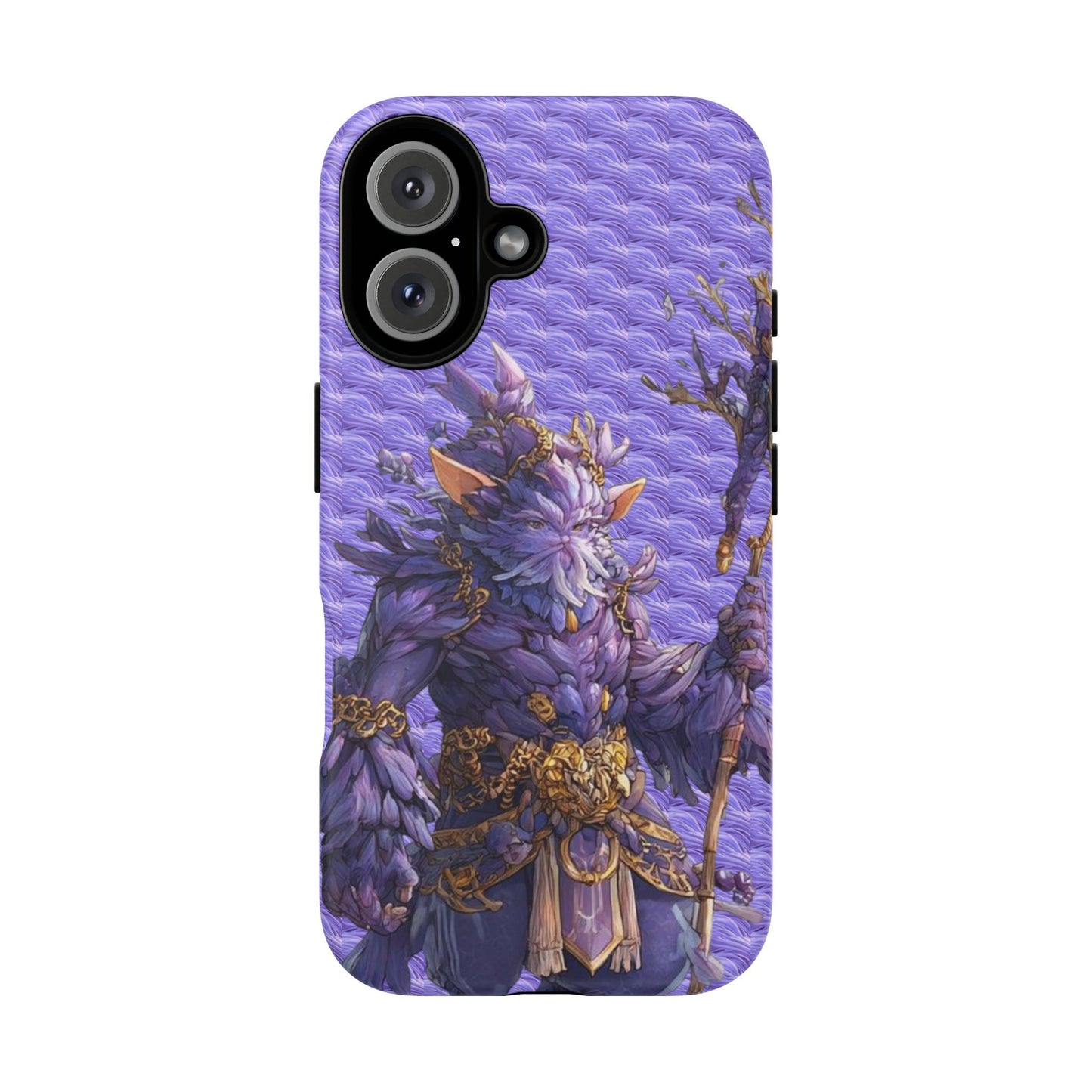 MOUMONS004 Purple Fantasy Warrior Phone Case – "Smoothie Waguizi" Art Protective Cover