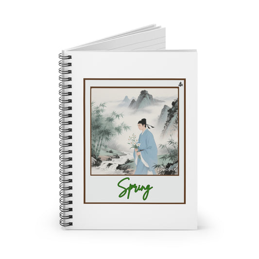 Spring-Themed Spiral Notebook, Journal, Notepad, Gift for Writers, Spring Decor, Nature Lover's Notebook