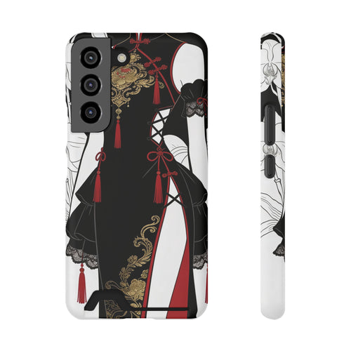 A002 Chinese Traditional Fashion Phone Case with Card Holder