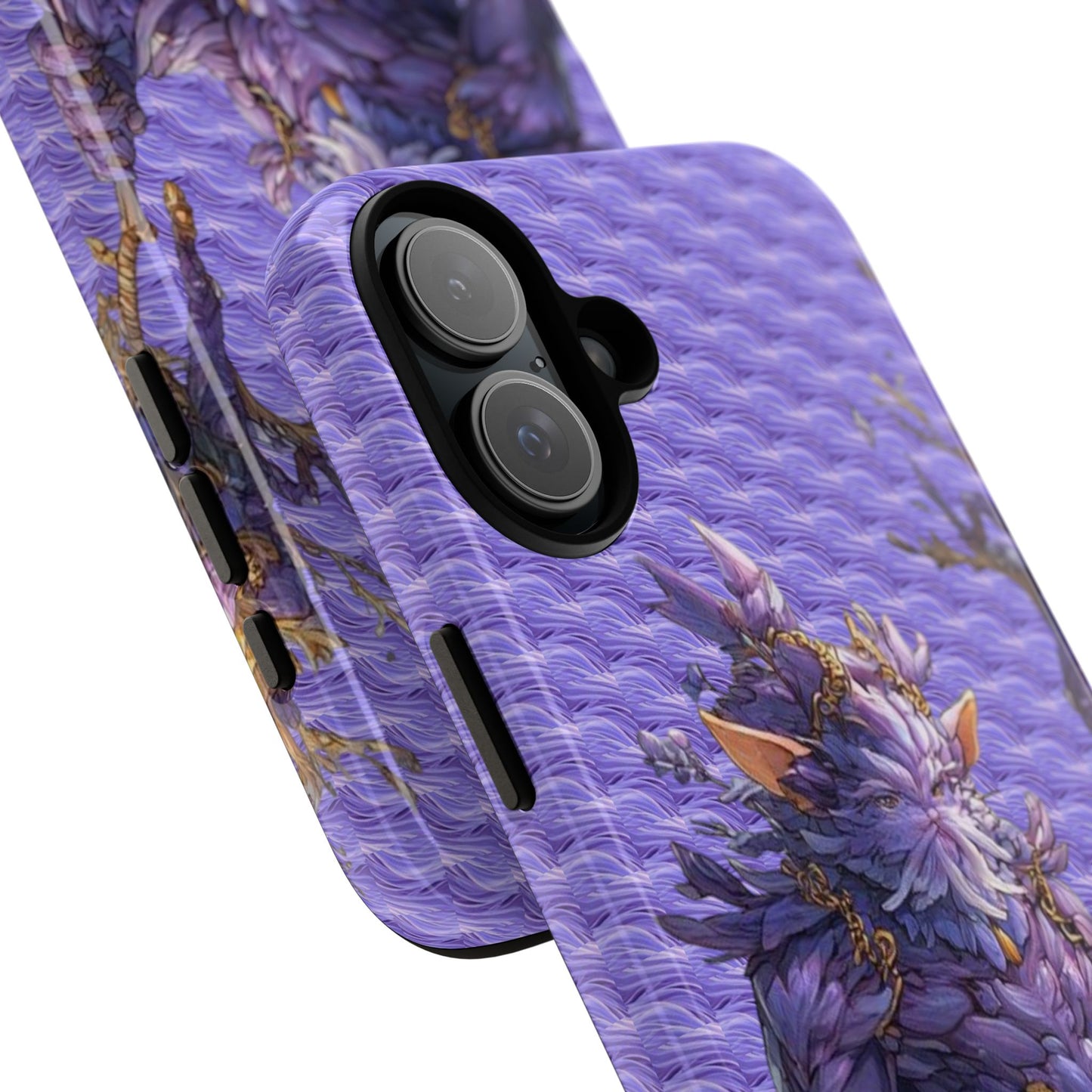 MOUMONS004 Purple Fantasy Warrior Phone Case – "Smoothie Waguizi" Art Protective Cover