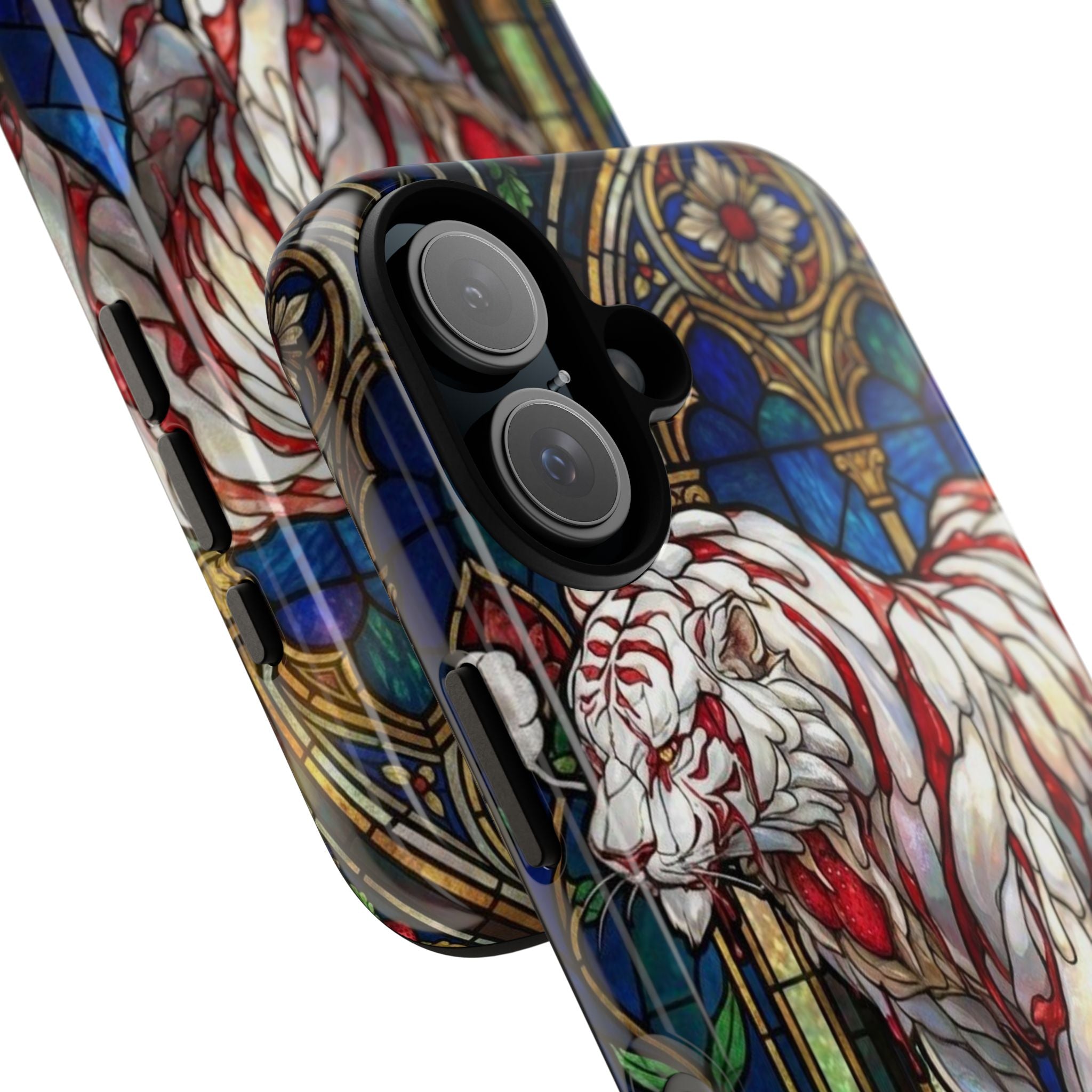 MOUMONS0011 special Stained Glass Phone Case — Protective Tough Case with Gothic Cathedral Design