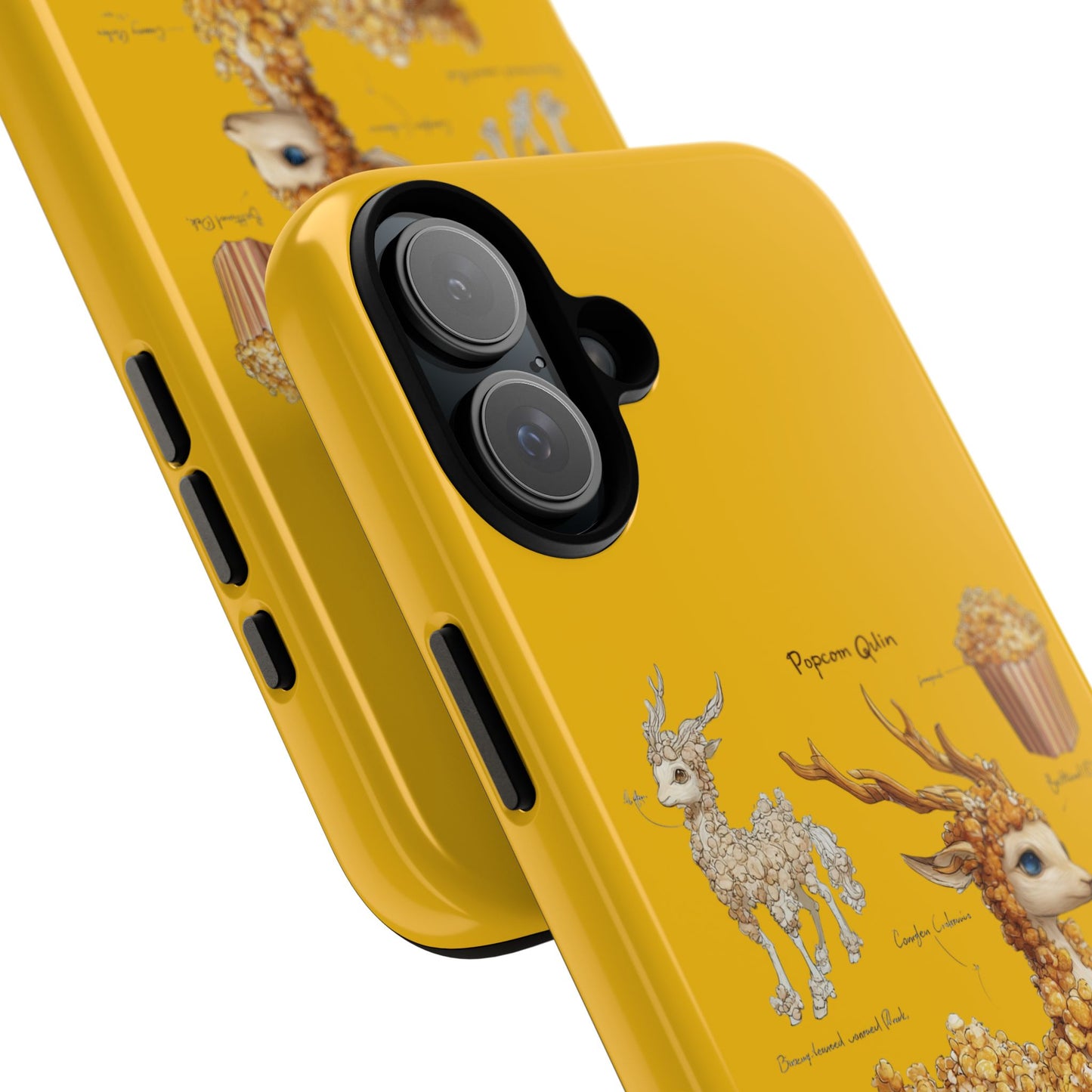 MOUMONS001 Popcorn Deer Phone Case – Cute Kawaii Snack Animal Protective Cover